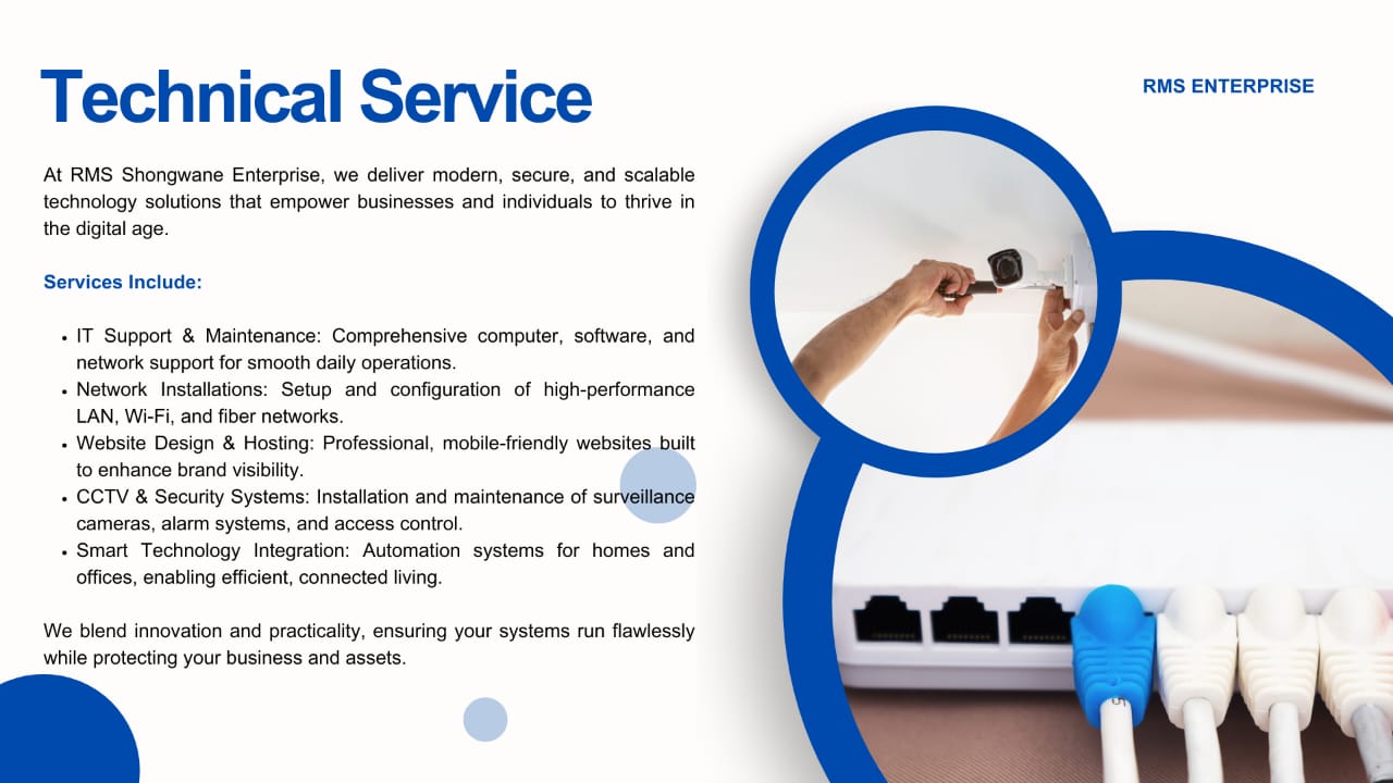 RMS Enterprise — technical services services