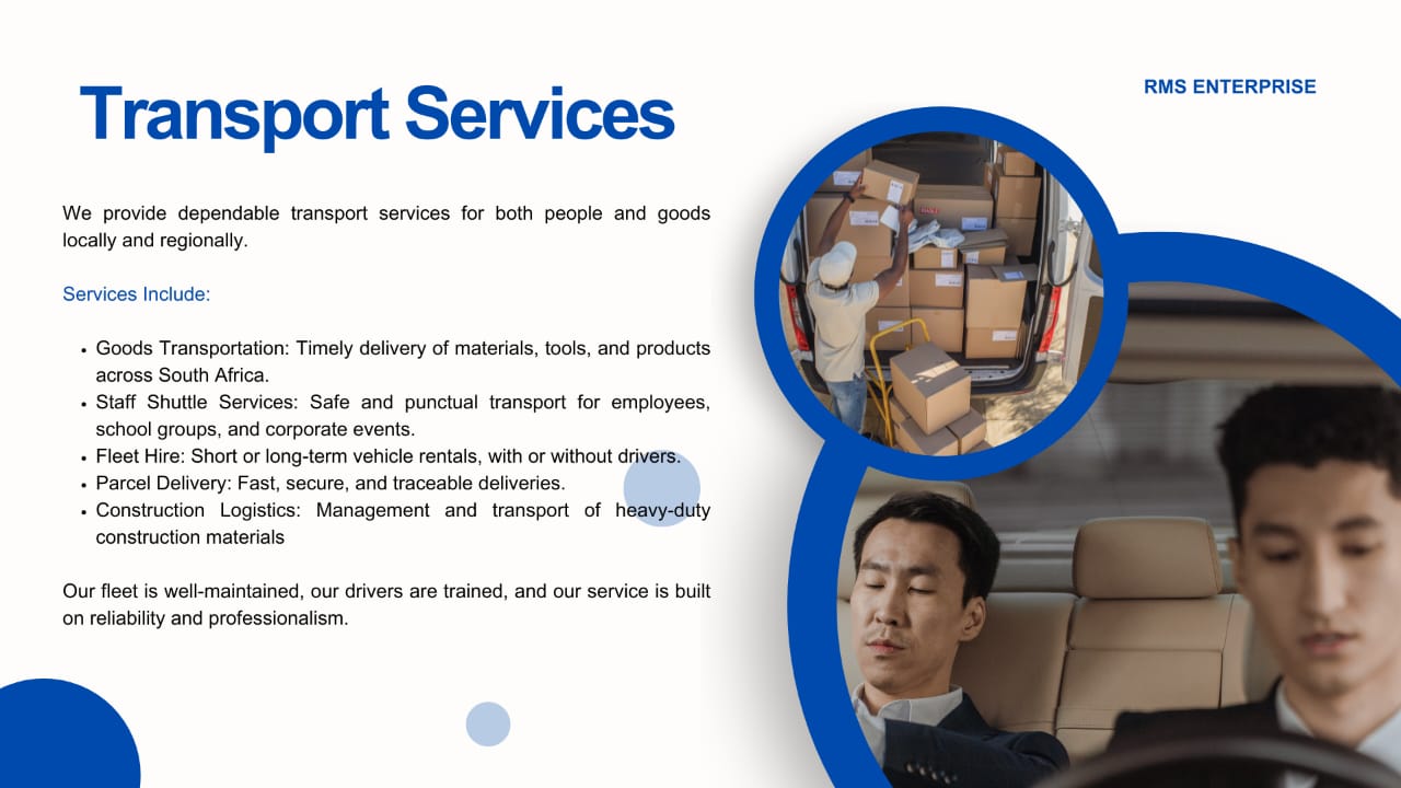 RMS Enterprise — transportation services services